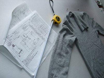 <!--㉛【いい加減が良い加減】 ニットの寸法 -->Good enough is good enough. Dimensions of knitwear