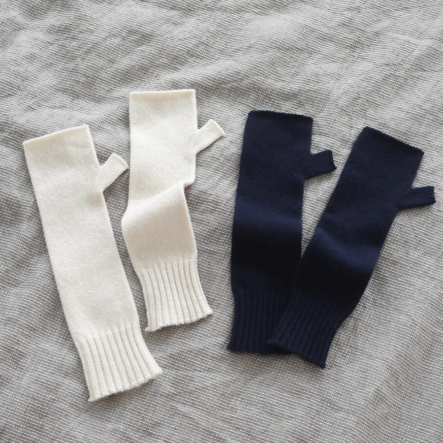 Cashmere knit hand warmers