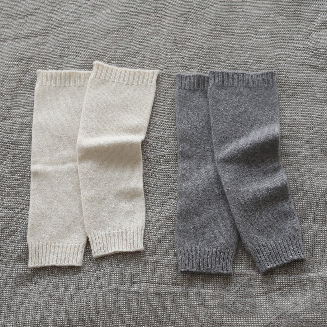 Cashmere knit jersey leg warmers