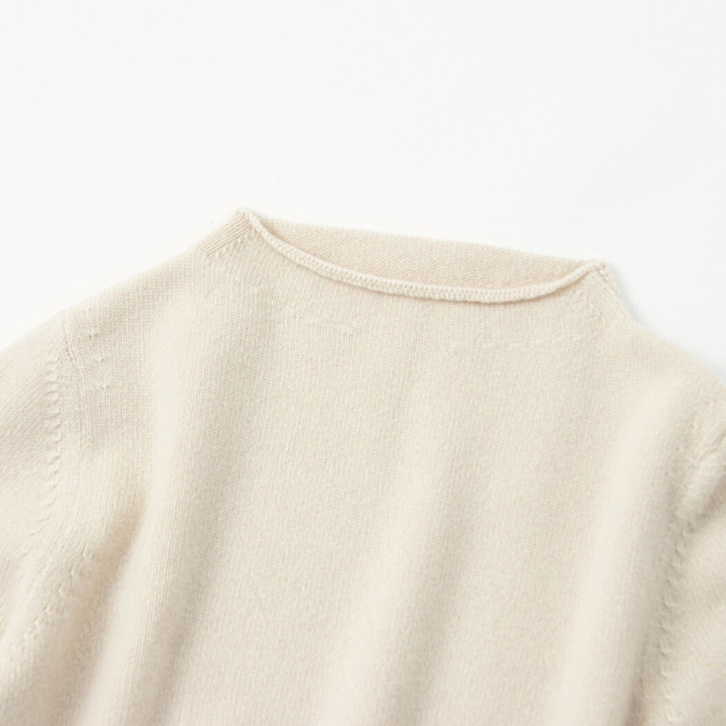 Cashmere 7-gauge bottleneck sweater