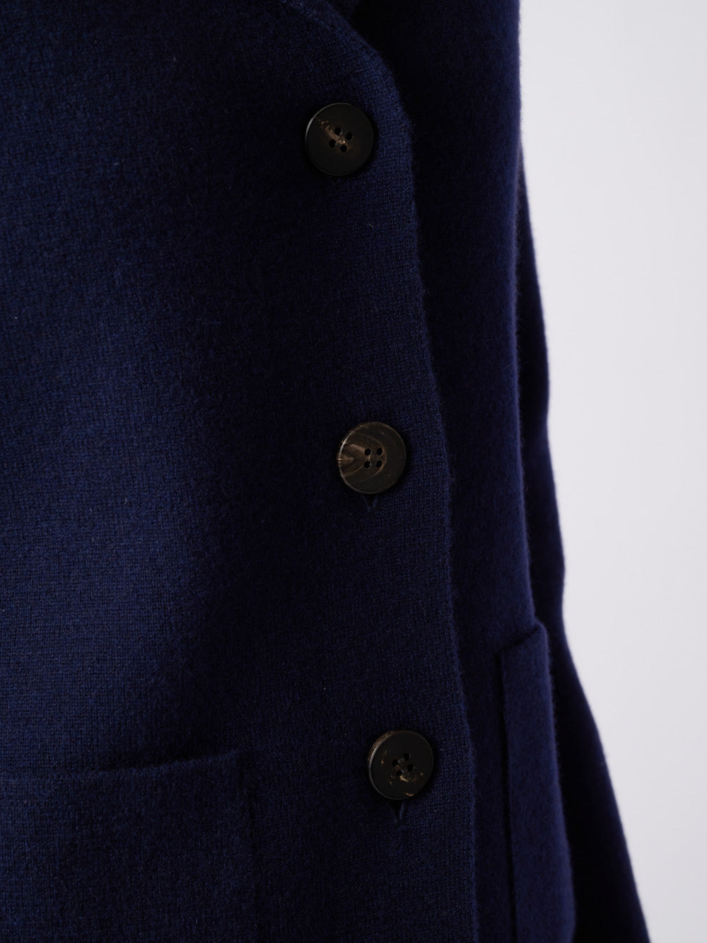 Cashmere milano rib tailored knit jacket