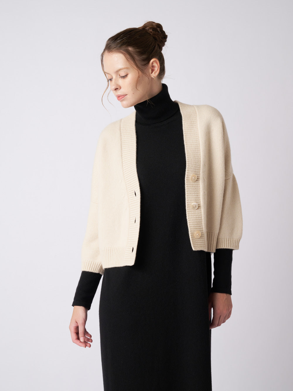 Cashmere bolero cardigan