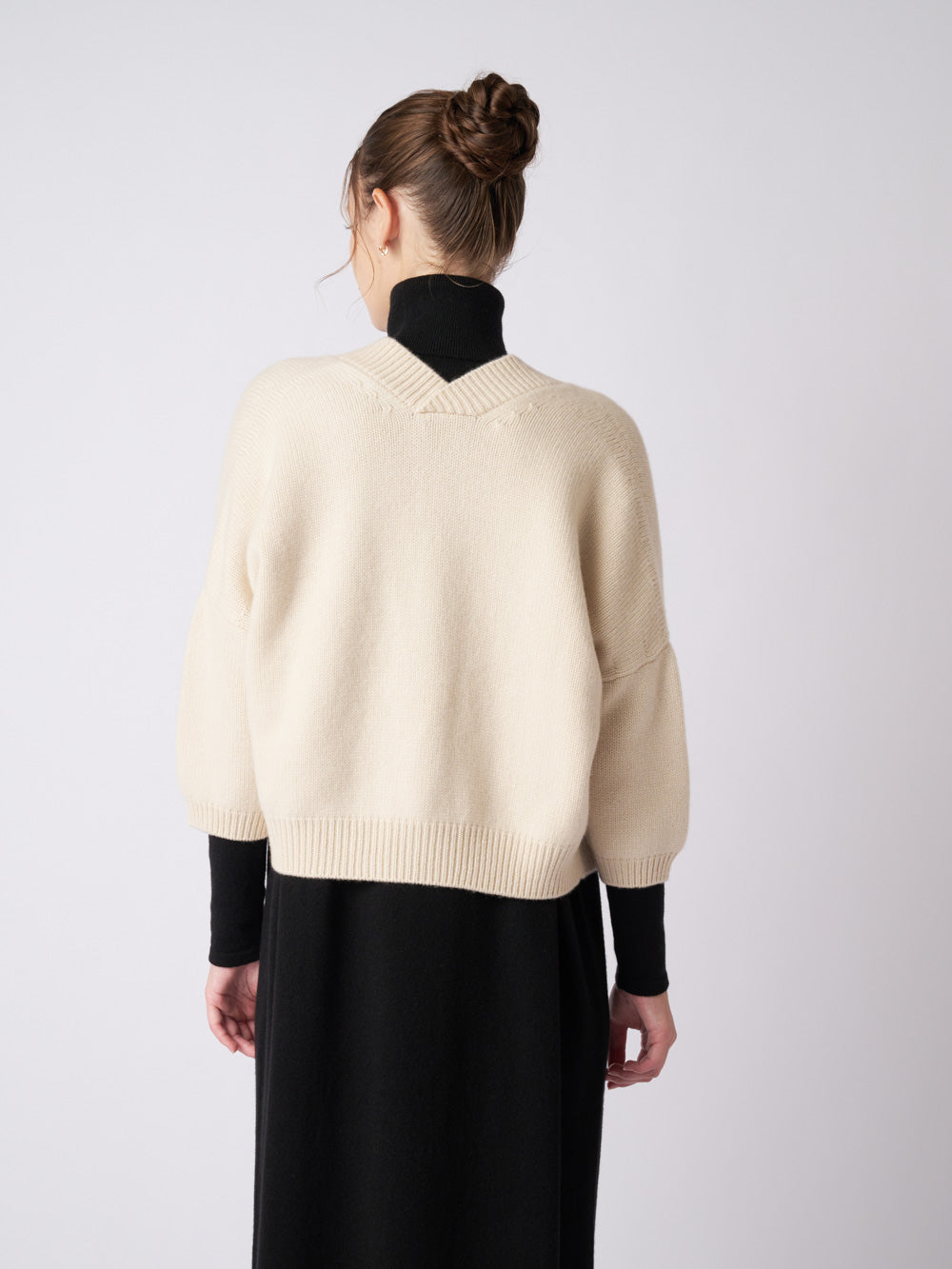 Cashmere bolero cardigan