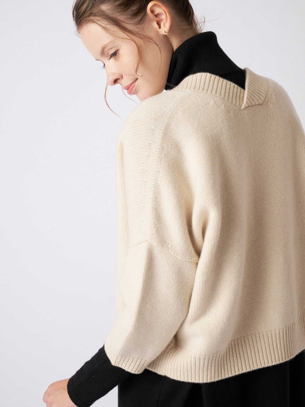 Cashmere bolero cardigan