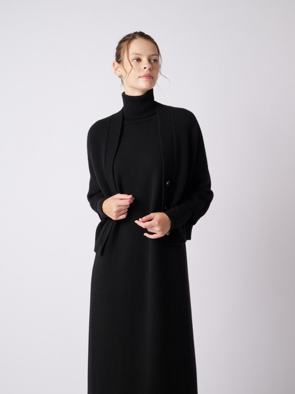 Cashmere bolero cardigan