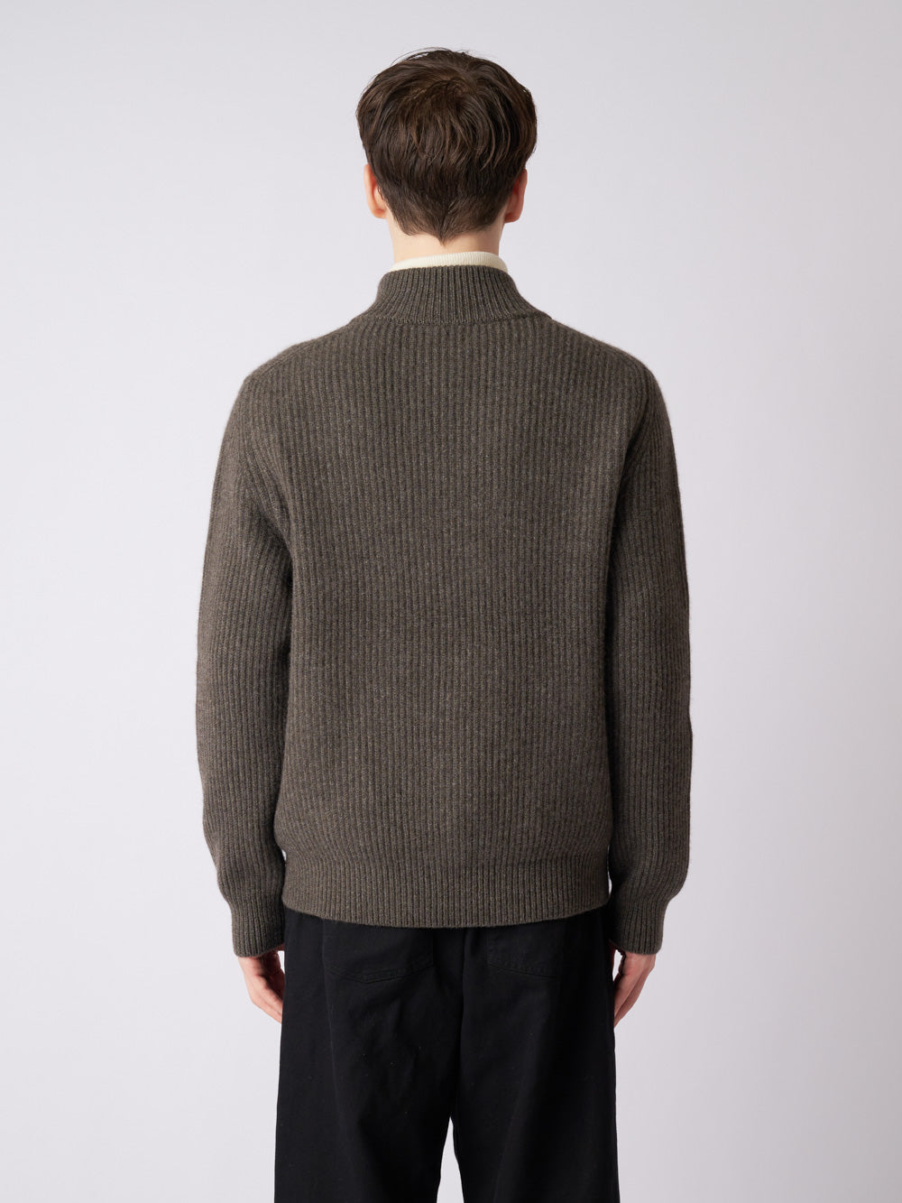 Cashmere fullcardigan full-zip jacket