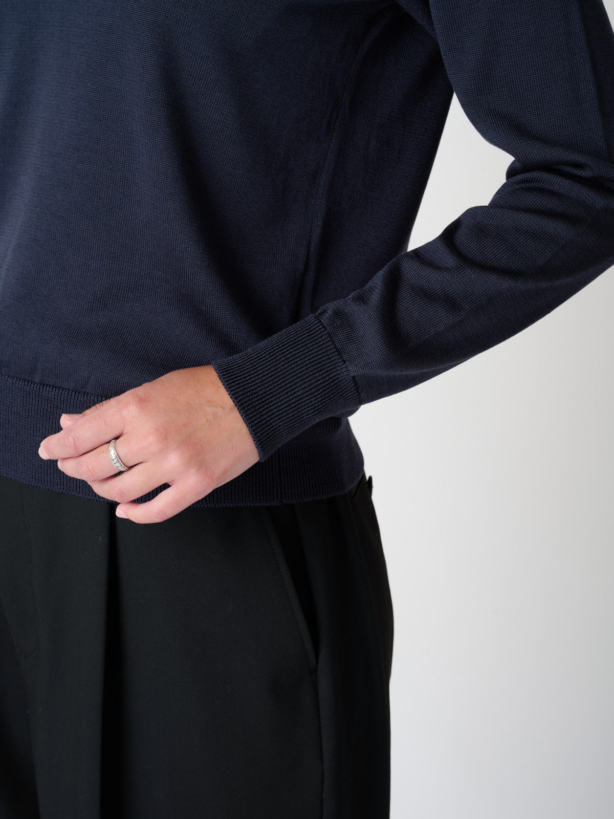 Pull col rond en cachemire