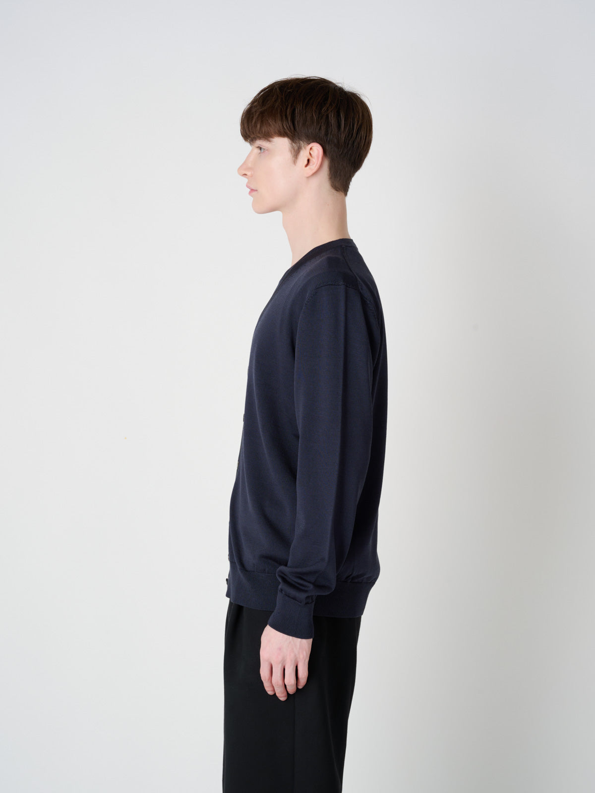 Washable Silk cardigan|Men