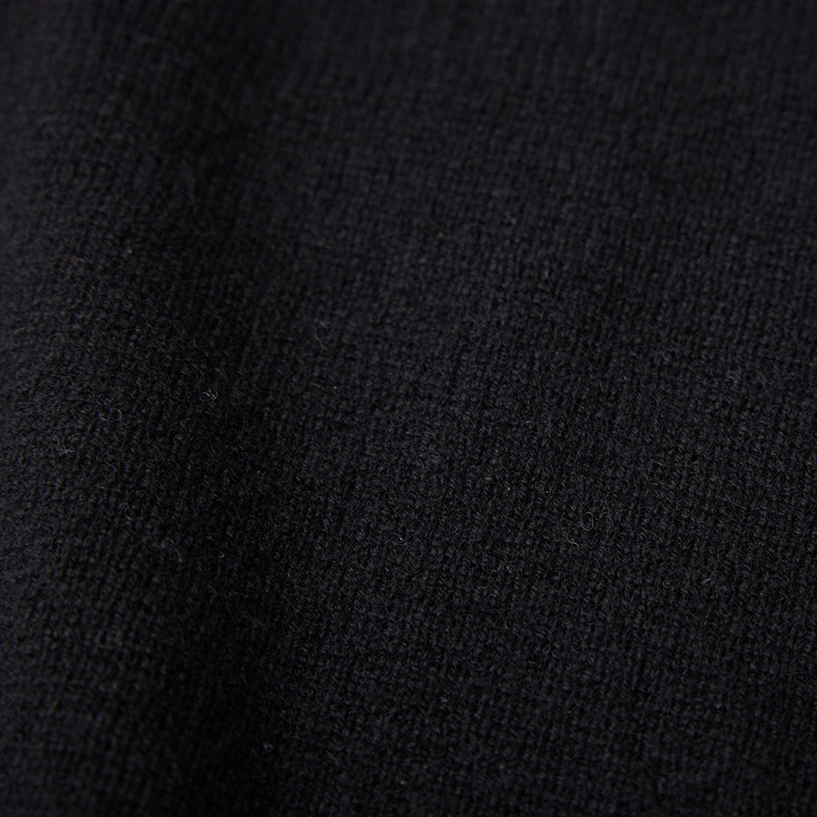 Personalized custom order of women's Japanese luxury cashmere knit milano-rib turtleneck dress