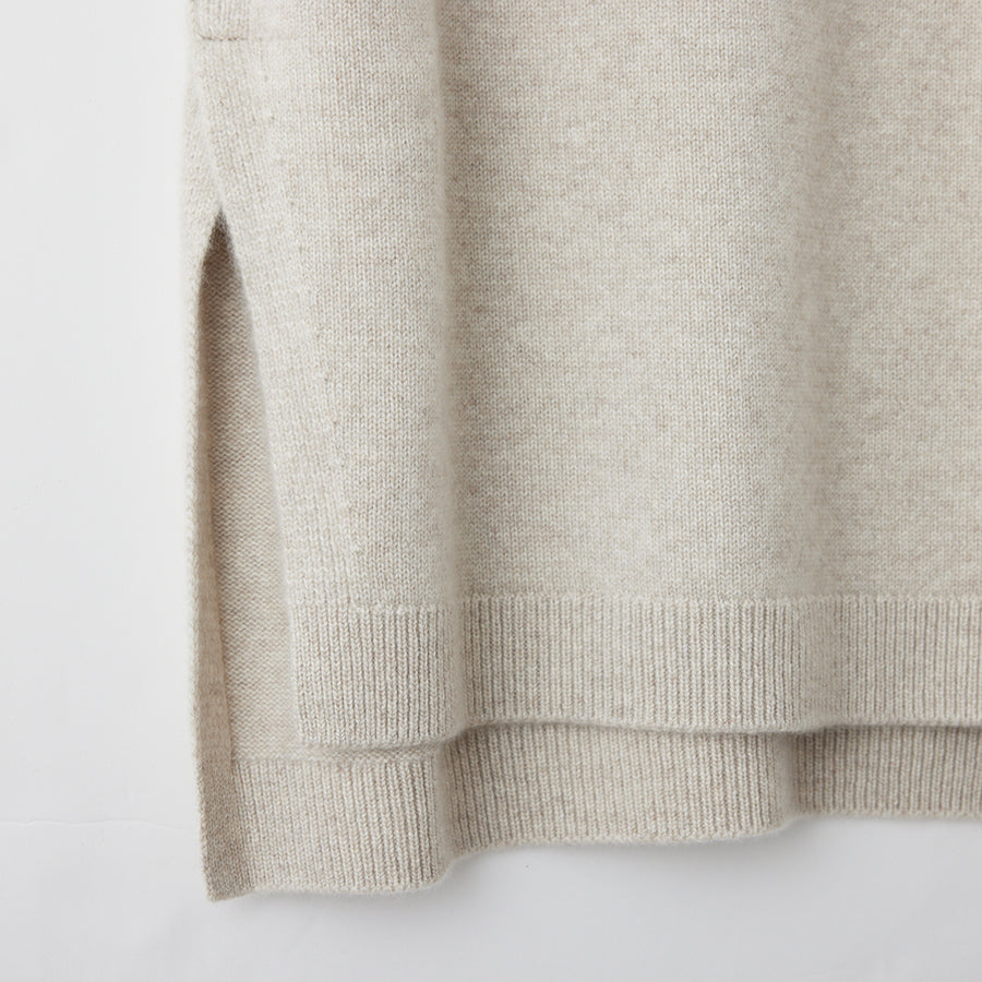 Personalized custom order of women's Japanese luxury cashmere knit bottleneck vest