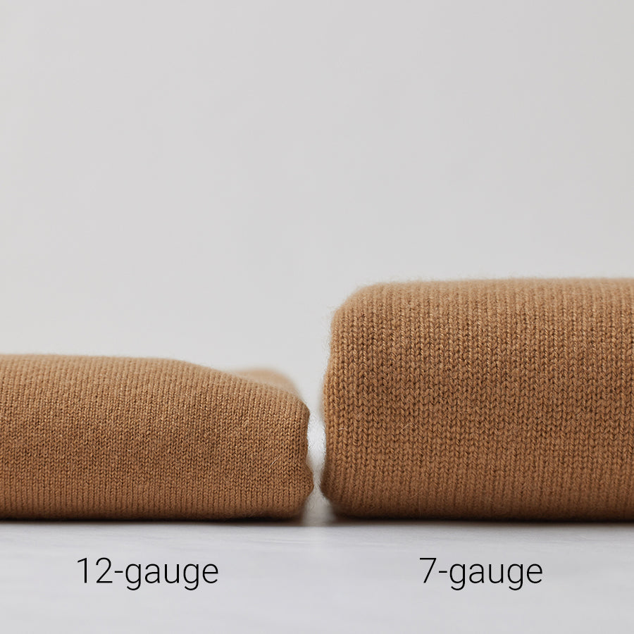 Cashmere 7-gauge crew-neck sweater