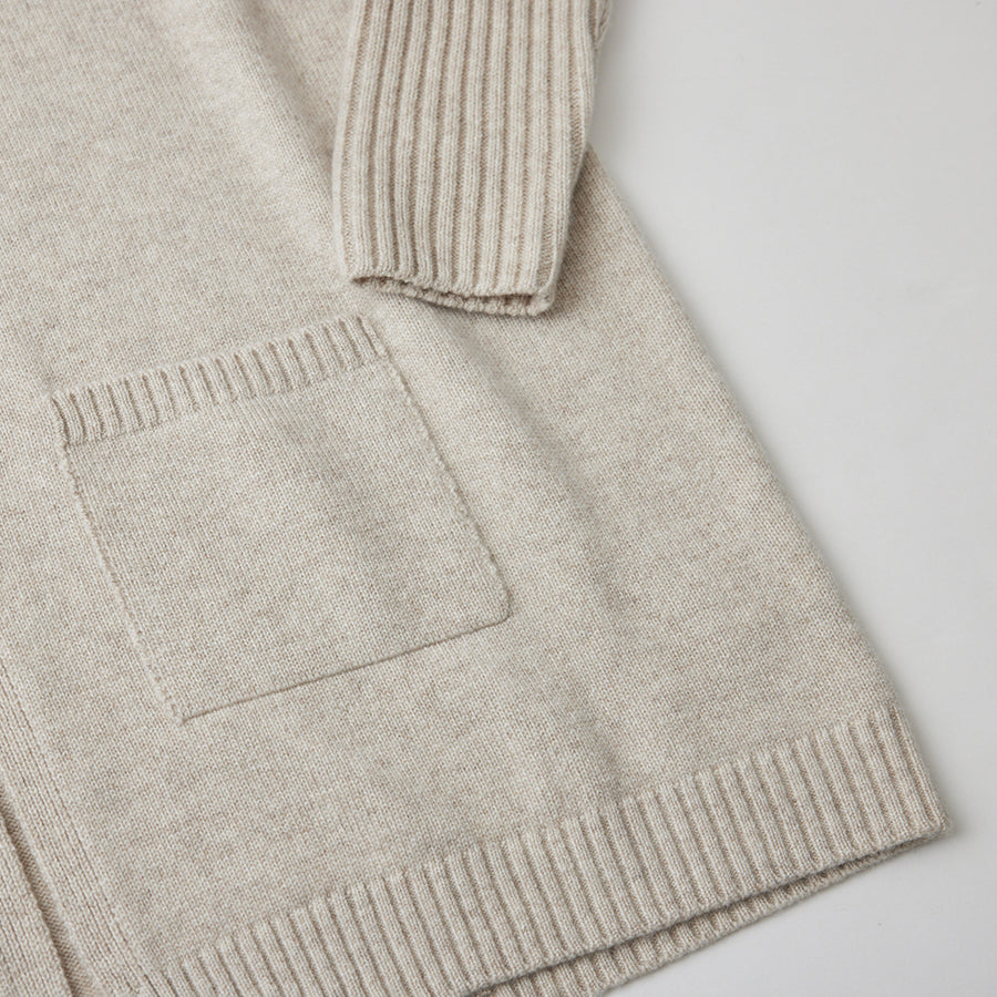 Personalized custom order of women's Japanese luxury cashmere knit cardigan
