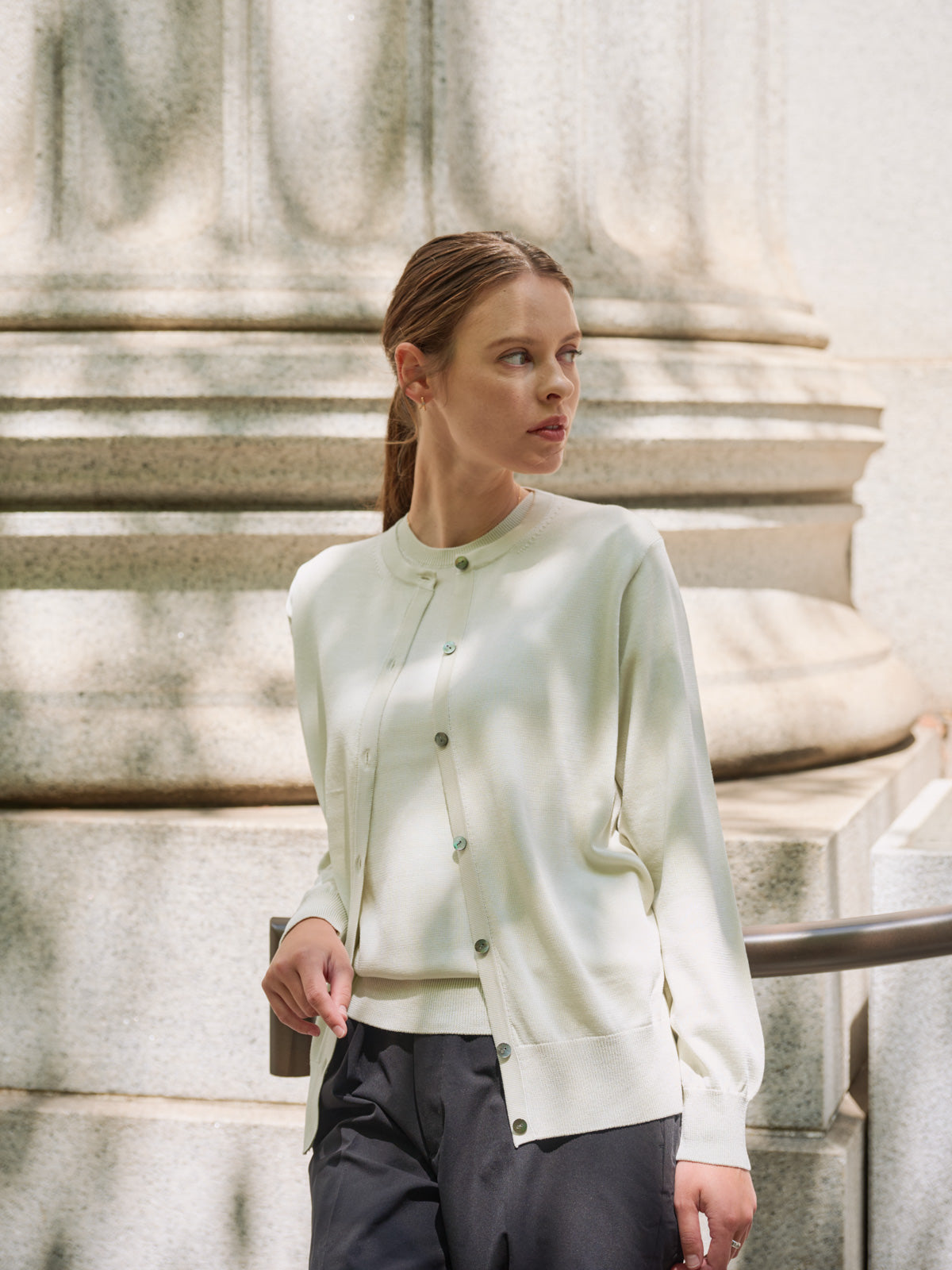 Pull col rond en cachemire