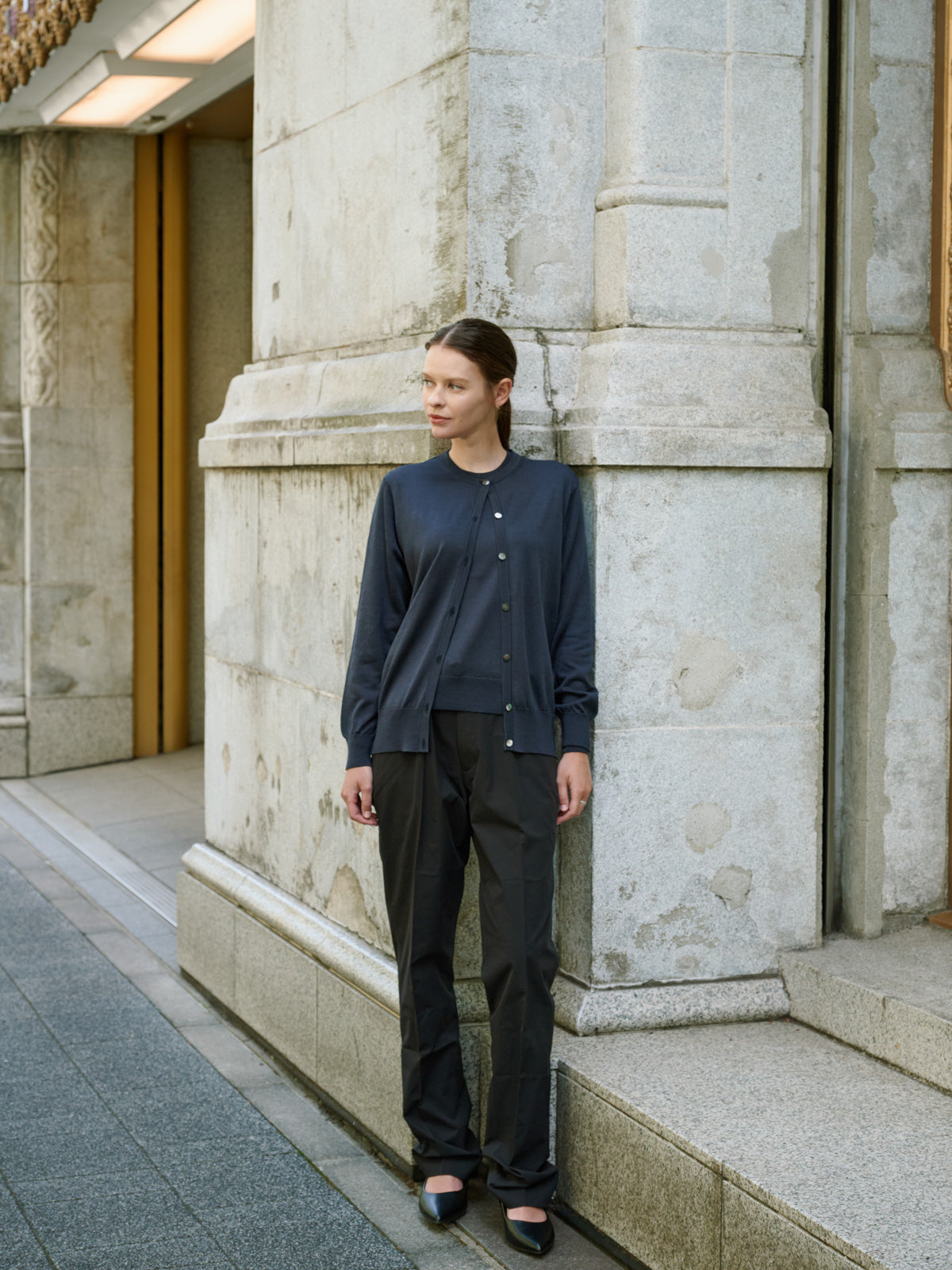 Pull col rond en cachemire