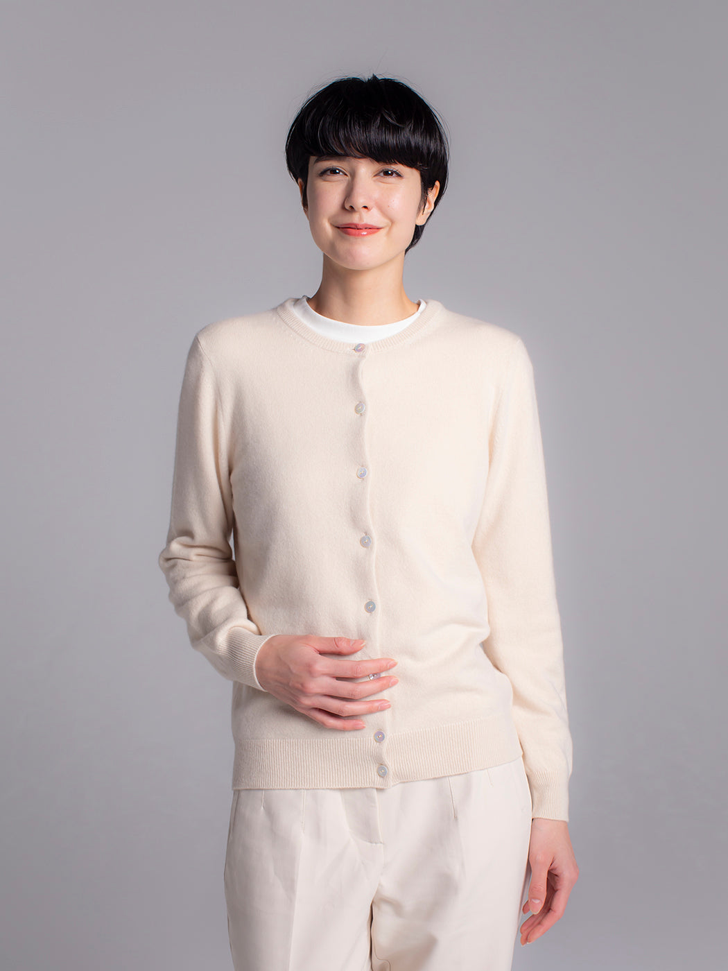 Baby Cashmere 休闲圆领开衫