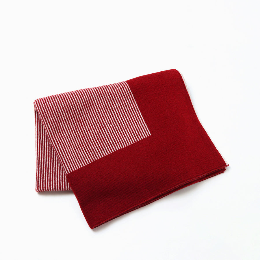 Cashmere knit blanket ? framed border design