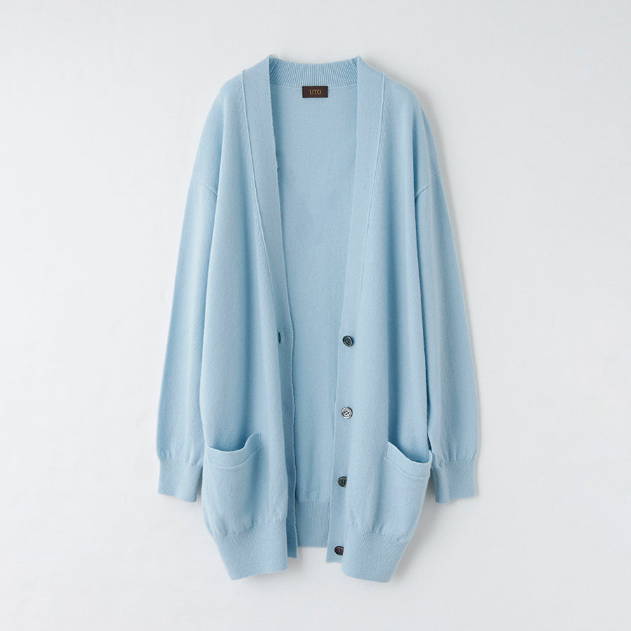 Personalized custom order of women's Japanese luxury cashmere knit v-neck cardigan