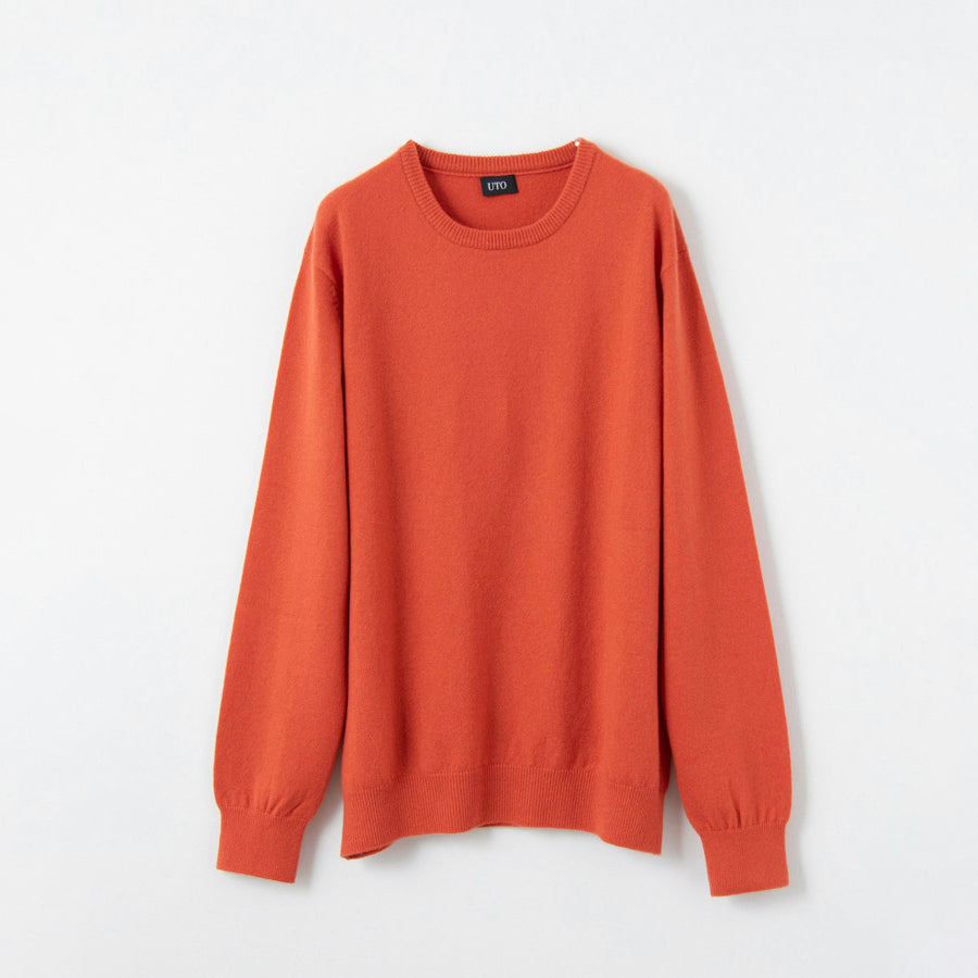 【Sample】Cashmere crew-neck sweater / S,M,L size