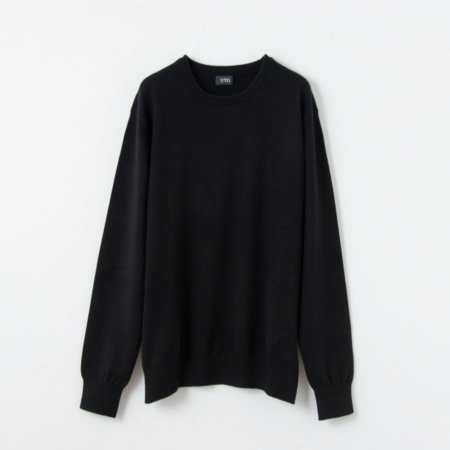 【Sample】Cashmere crew-neck sweater / S,M,L size