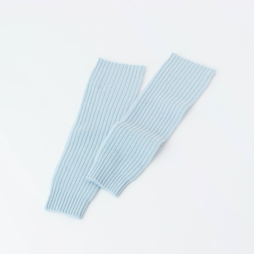 Cashmere knit rib leg warmers