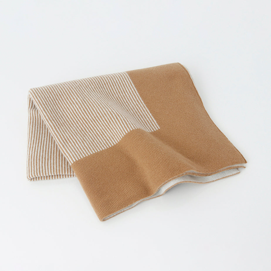 Cashmere knit blanket ? framed border design