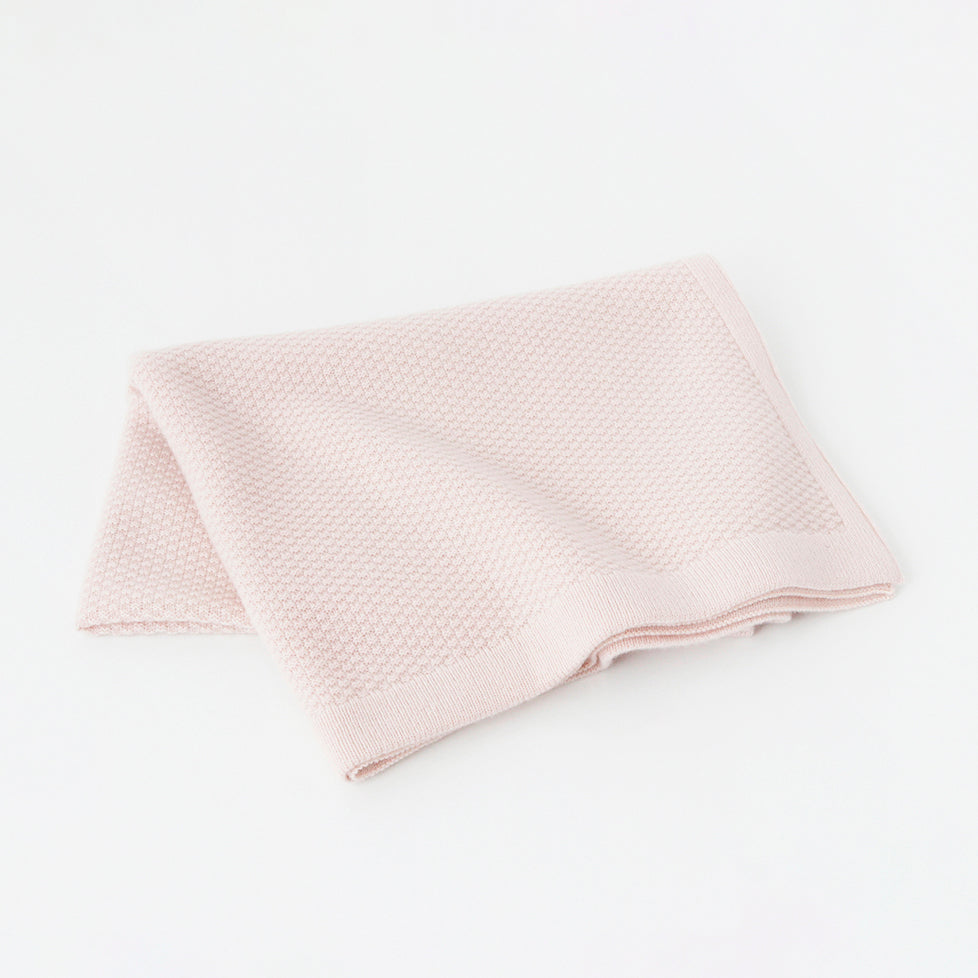 Cashmere knit blanket ? seed-stitch texture
