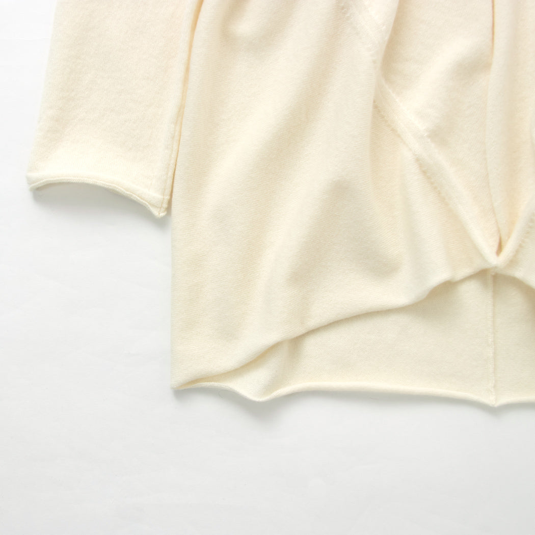 Cashmere draped knit cardigan