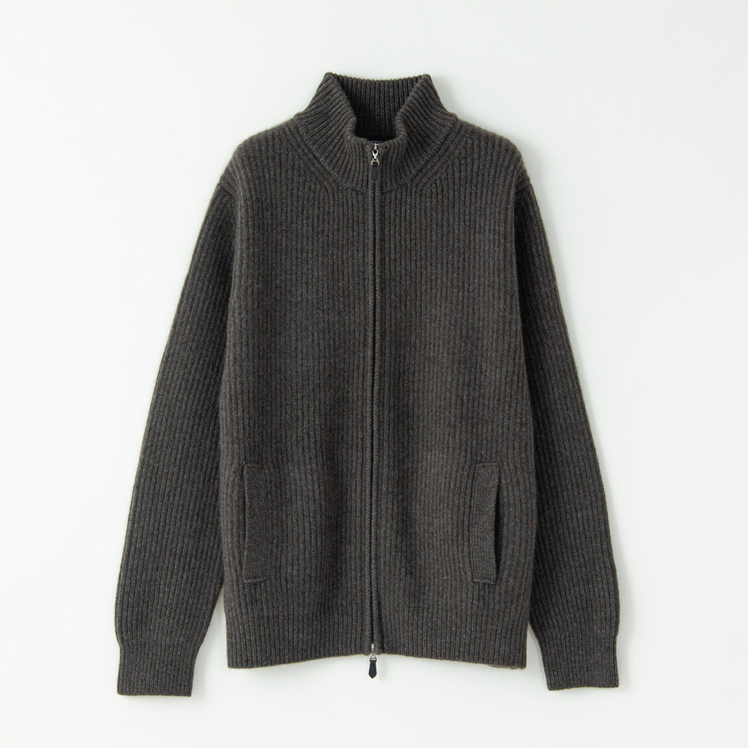 Cashmere fullcardigan full-zip jacket