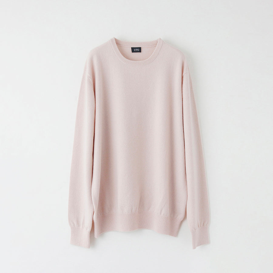 【Sample】Cashmere crew-neck sweater / S,M,L size