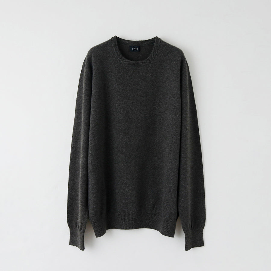 【Sample】Cashmere crew-neck sweater / S,M,L size