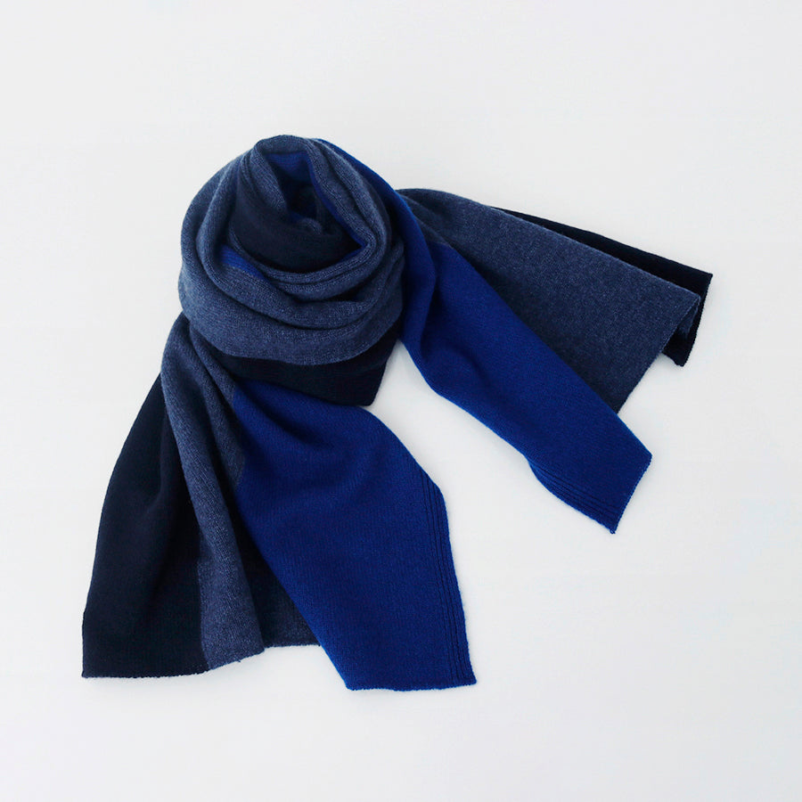 Personalized custom order of women's Japanese luxury cashmere knit stripe stole