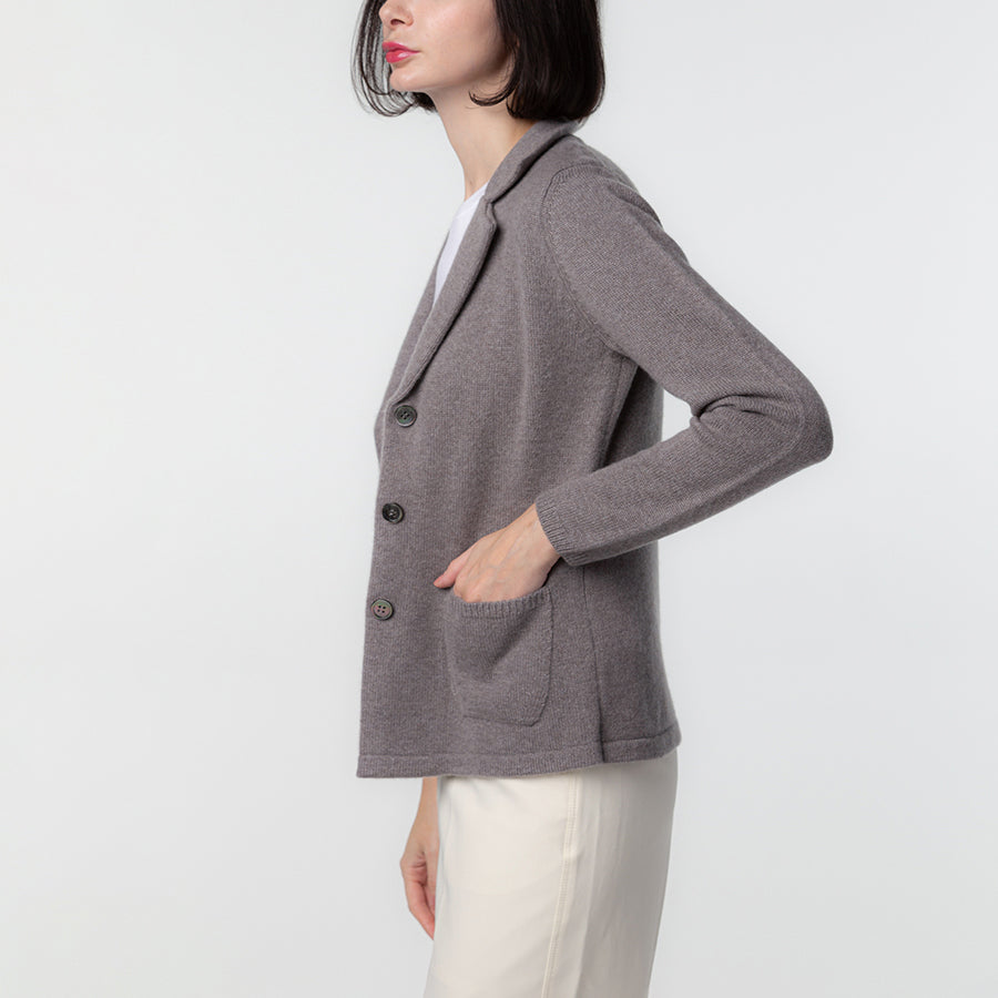 Personalized custom order of women's Japanese luxury cashmere knit tailored jacket