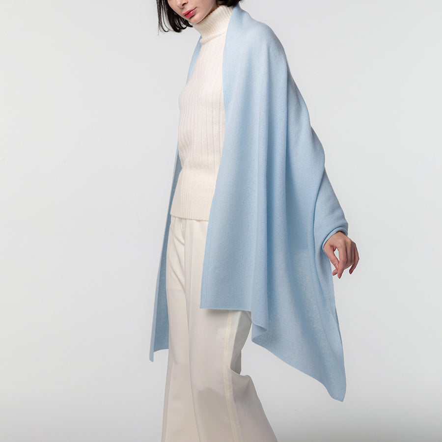 Personalized custom order of women's Japanese luxury cashmere knit shawl