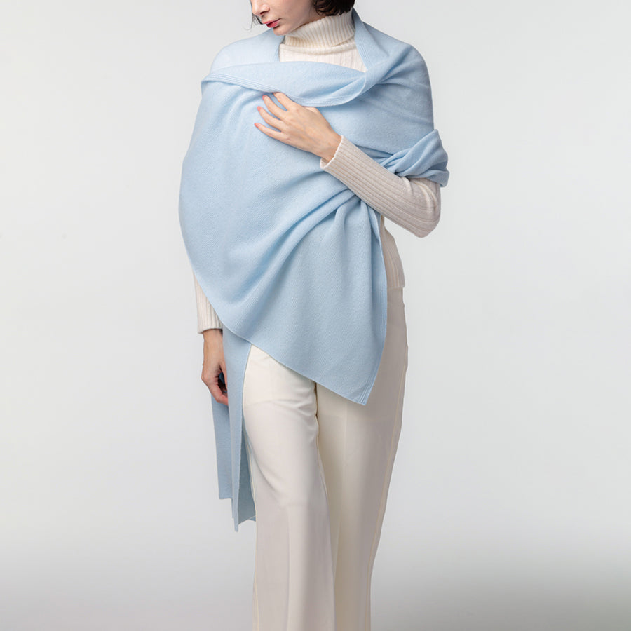 Personalized custom order of women's Japanese luxury cashmere knit shawl