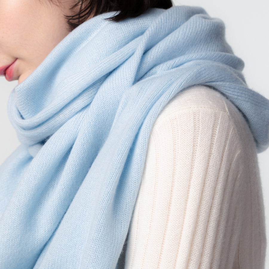 Personalized custom order of women's Japanese luxury cashmere knit shawl