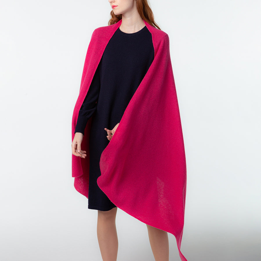 Personalized custom order of women's Japanese luxury cashmere knit shawl