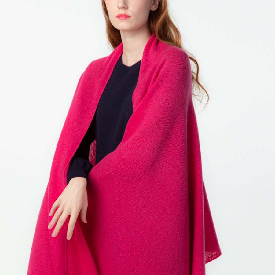 Personalized custom order of women's Japanese luxury cashmere knit shawl
