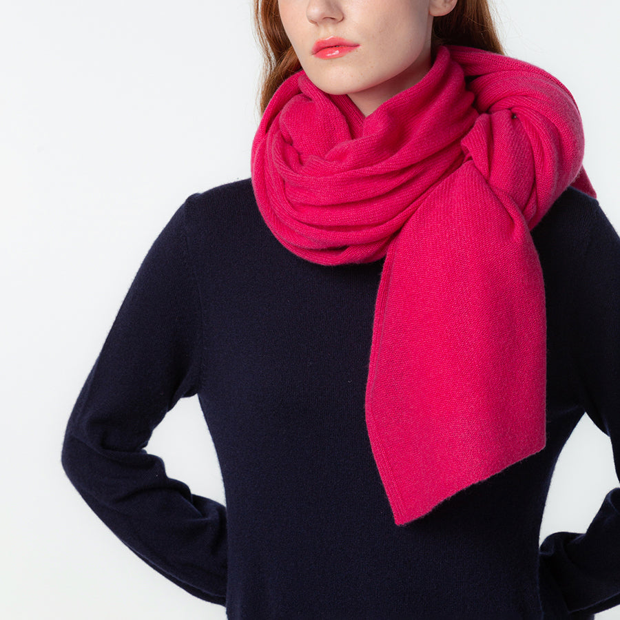Personalized custom order of women's Japanese luxury cashmere knit shawl