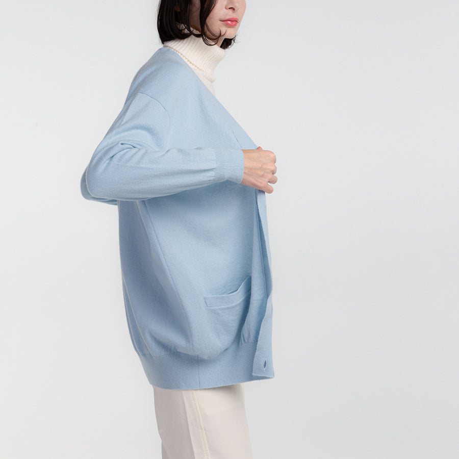 Personalized custom order of women's Japanese luxury cashmere knit v-neck cardigan