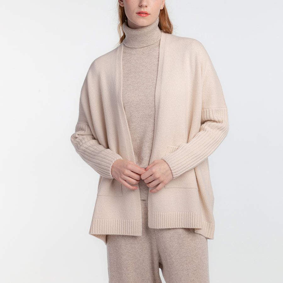 Personalized custom order of women's Japanese luxury cashmere knit cardigan