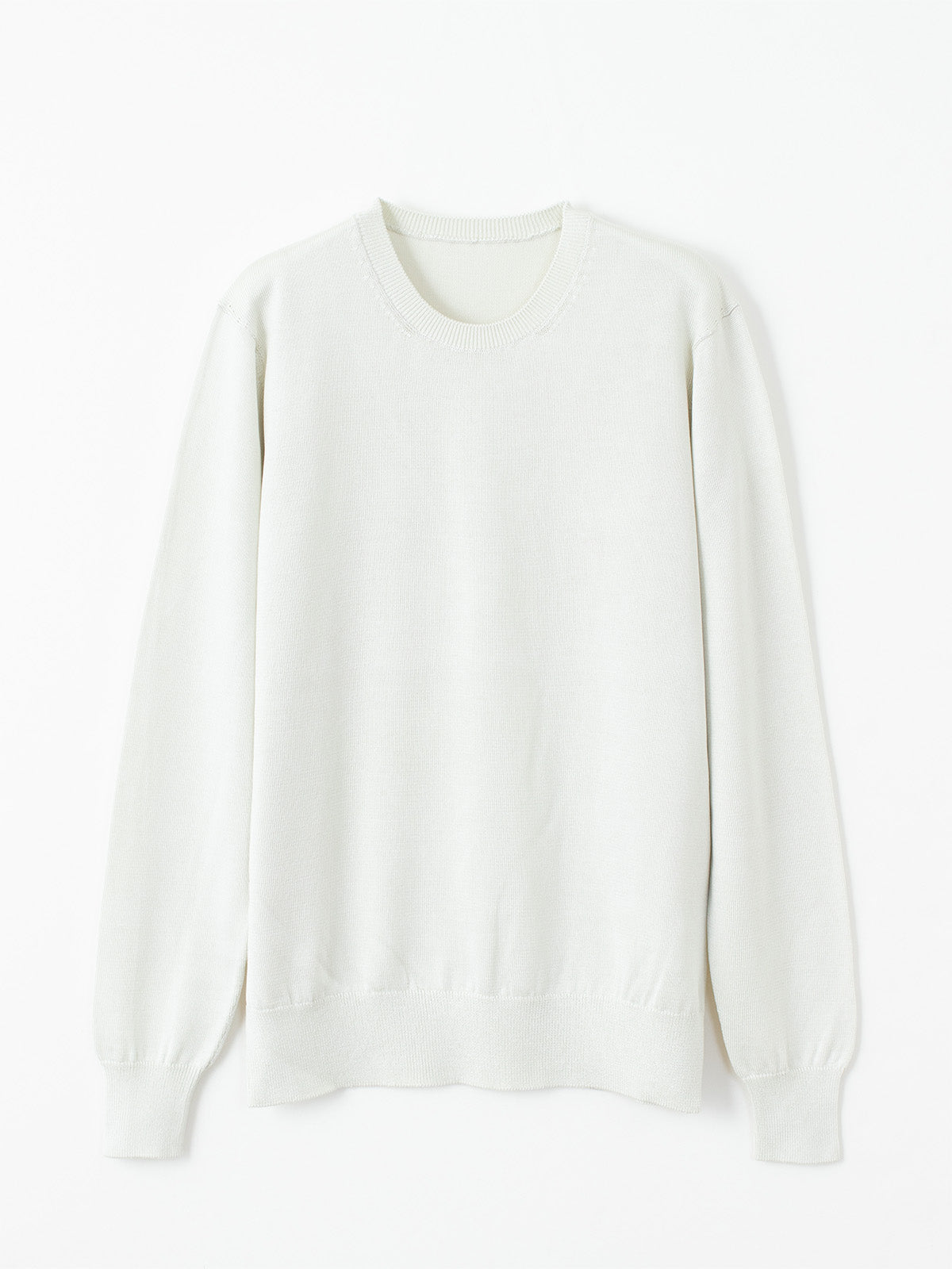 Washable Silk crewneck sweater|Women