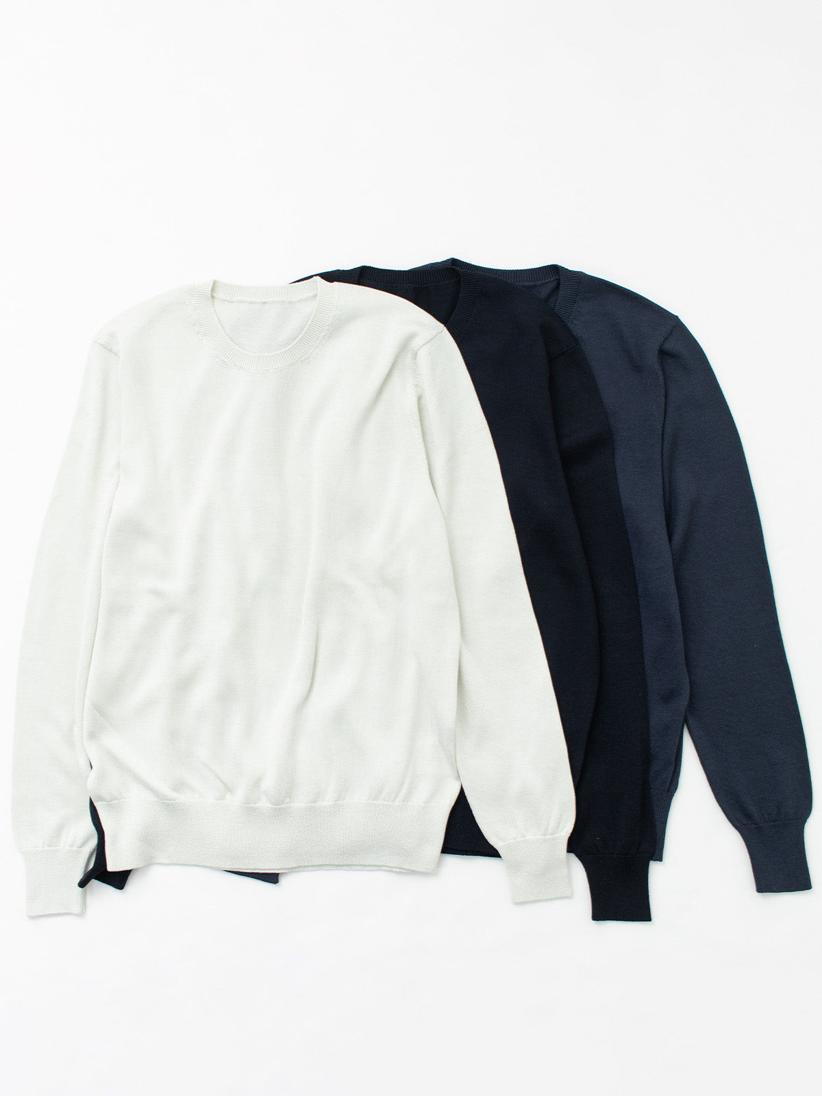 Washable Silk crewneck sweater|Women