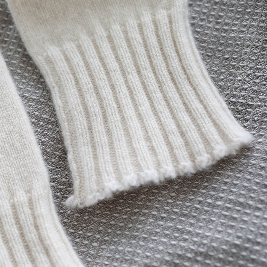 Cashmere knit hand warmers