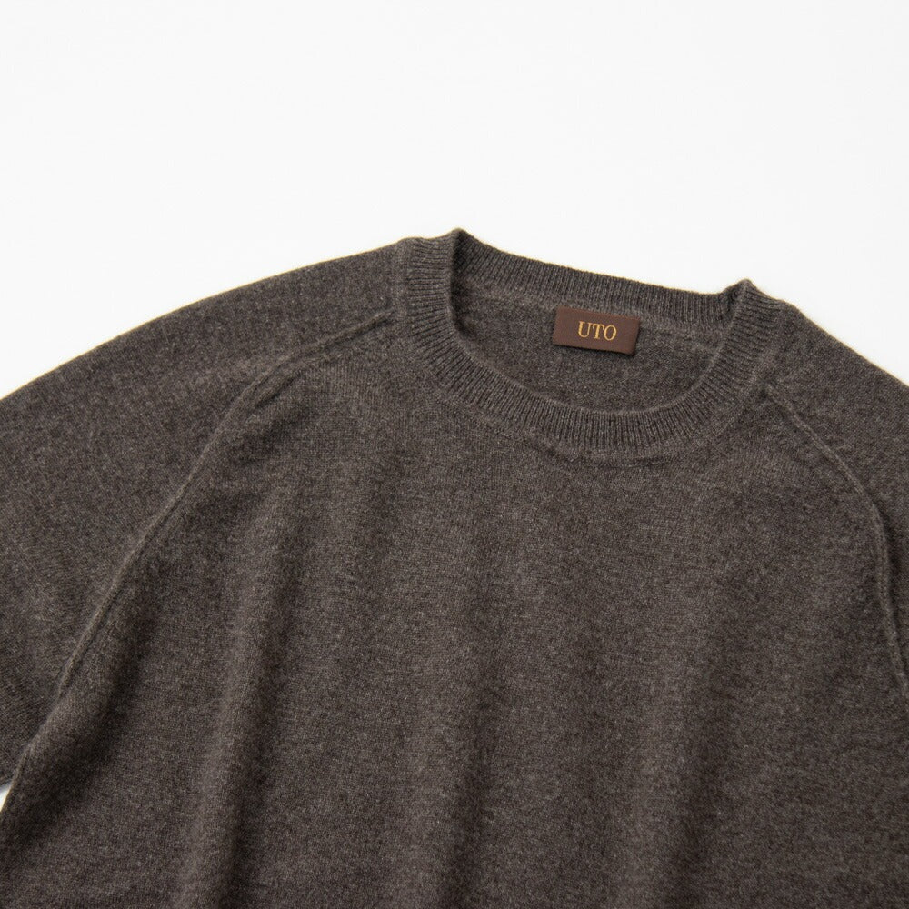 Cashmere crew-neck raglan-sleeve-sweater