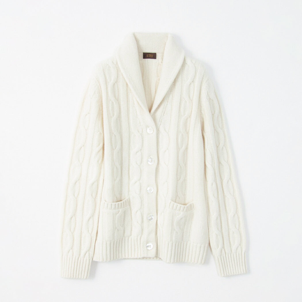 Cashmere cable cardigan