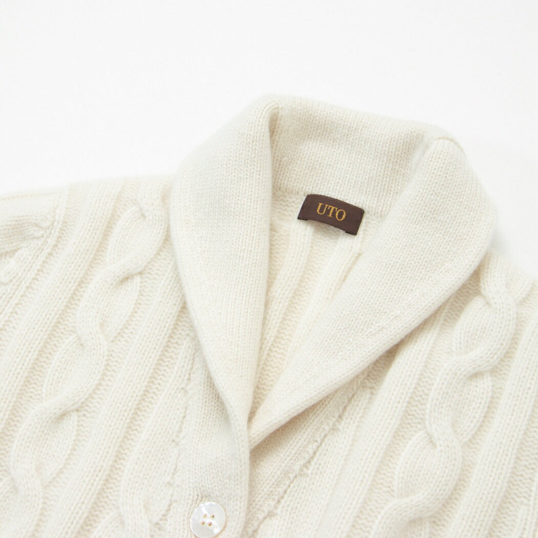 Cashmere cable cardigan