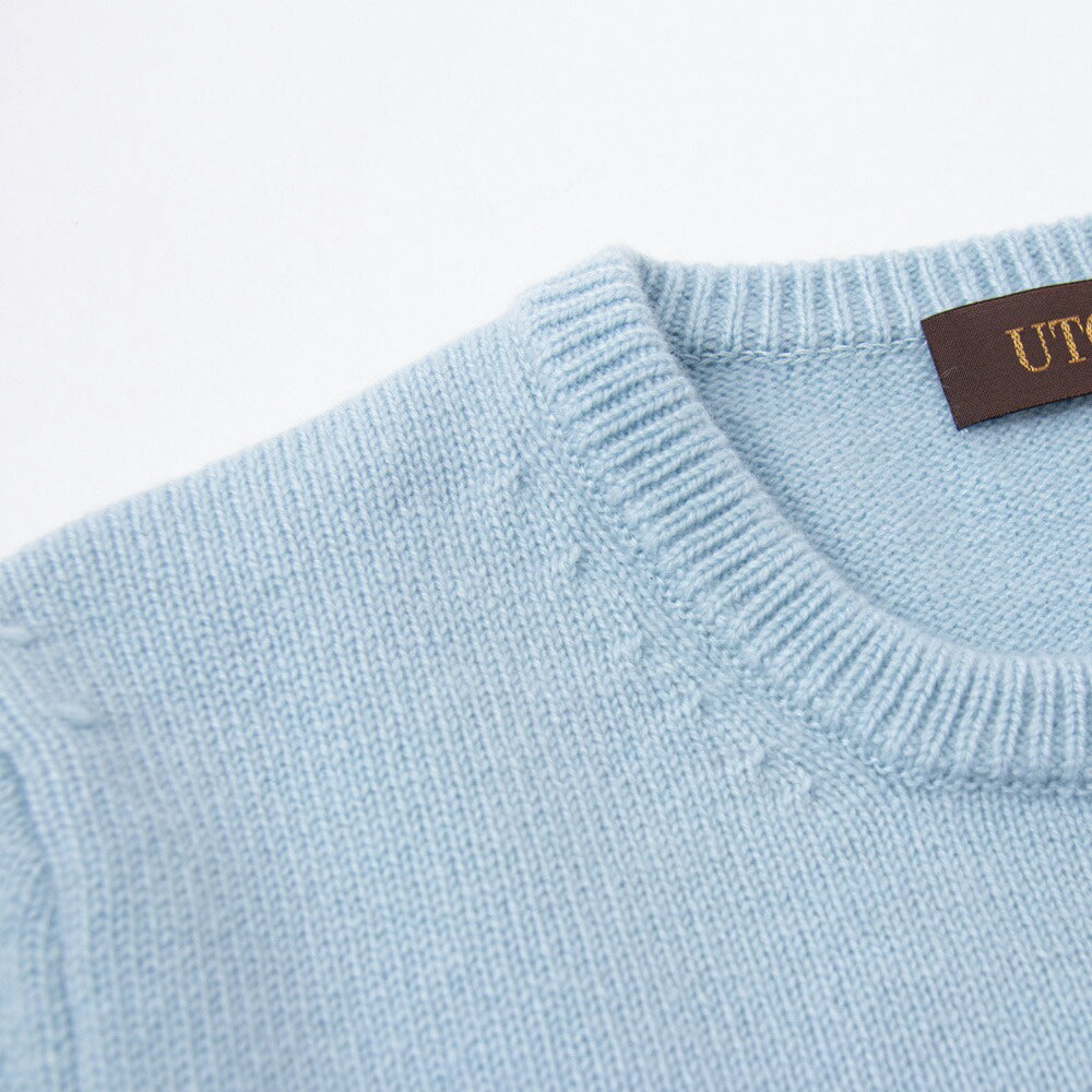 Cashmere 7-gauge crew-neck sweater