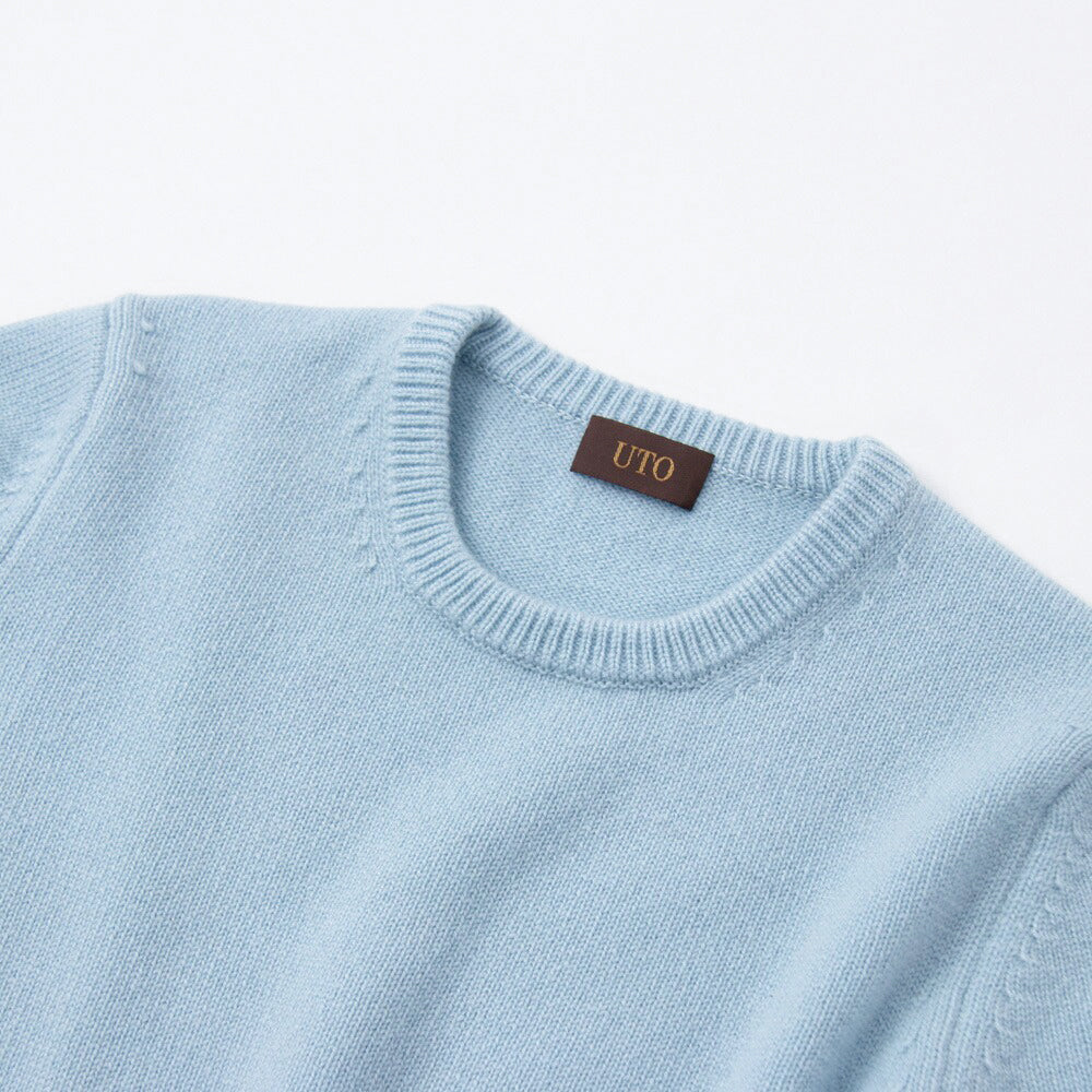 Cashmere 7-gauge crew-neck sweater