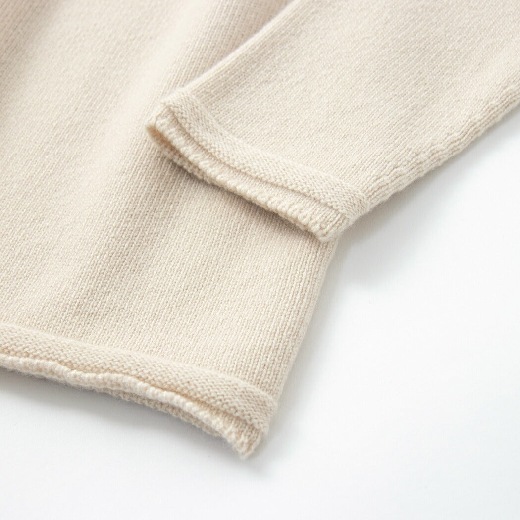 Cashmere 7-gauge bottleneck sweater