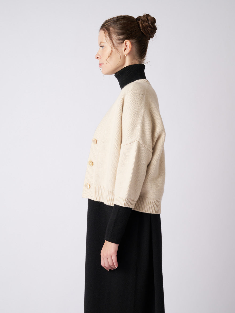 Cashmere bolero cardigan